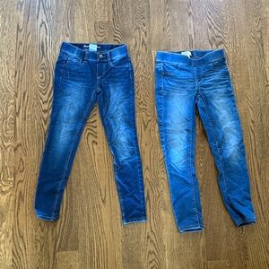 Tommy Bahama and SO Girls size 7/8 Dark and Light Blue Skinny Jeans
